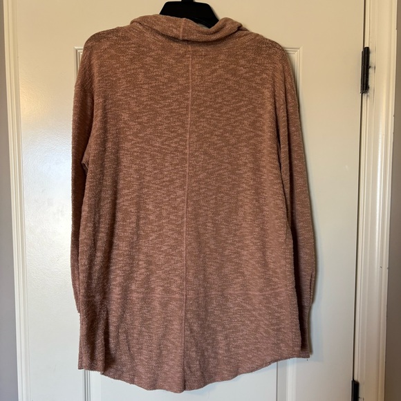 Prana Tan Cowl Neck Sweater - Picture 2 of 6